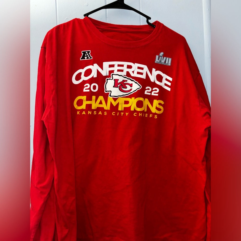 *Kansas City Chiefs Men's Red 2022 Conference Champions Size XL
